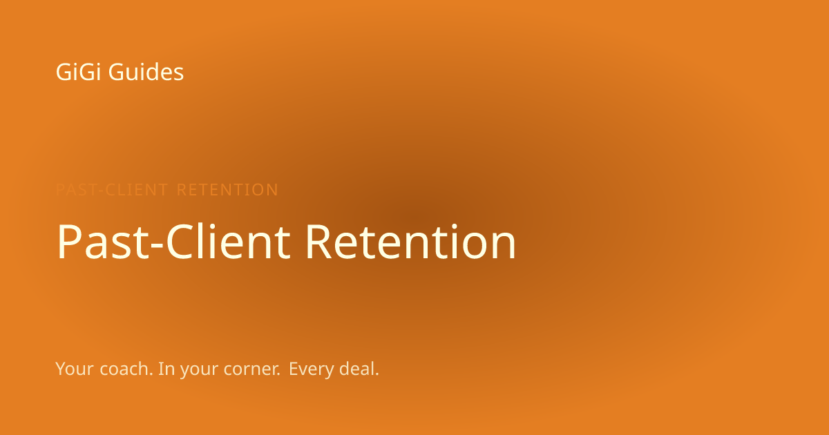 Past-Client Retention · GiGi Guides